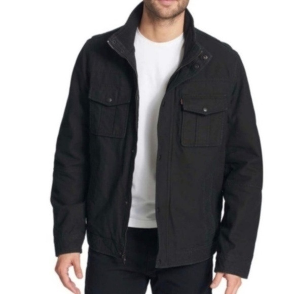 Levi’s Men Cotton Twill Jacket size XL color Black - Picture 2 of 16